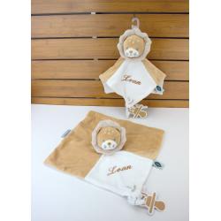 Doudou Lion Ernest Nattou personnalisé