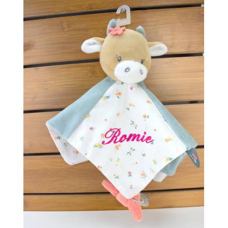 Doudou Vache Mila Nattou personnalisé