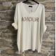 Pull fin avec broderie amour