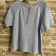 Pull en coton fine maille manches courtes