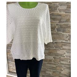Pull en maille filet au crochet