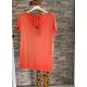 Tee-shirt ou top oversize col V