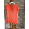 Tee-shirt ou top oversize col V