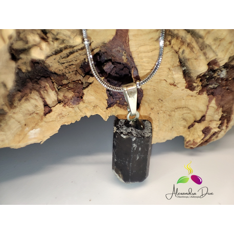 Pendentif Tourmaline Brune ou Dravite