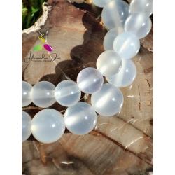 Bracelet Agate blanche