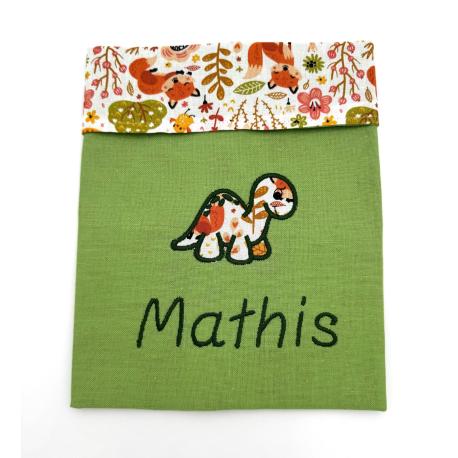 Serviette de table enfant personnalisée évolutive avec pressions