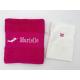 Serviette de toilette avec motif et gant de toilette