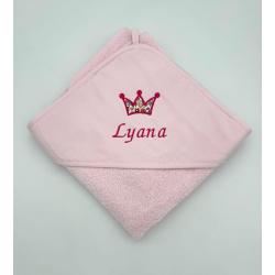 Cape de bain personnalisée avec motif appliqué