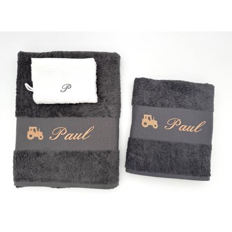Drap de bain personnalisé avec tracteur Drap de bain personnalisé avec tracteur