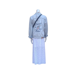 Veste en jeans brodée