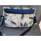 Sac Inès motif fleur de coton bleu