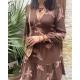 Robe Inès chocolat