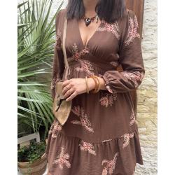 Robe Inès chocolat