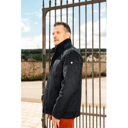 Blouson long marine en suédine NOAH Hafnium