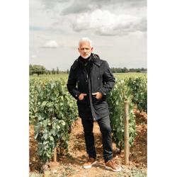 Parka marine en suédine armurée PITAYA HAFNIUM