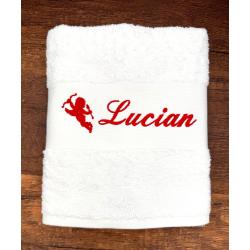 serviette personnalisée prénom et petit motif