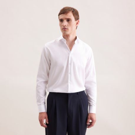 Chemise Seiden Blanche avec revers