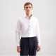Chemise blanche Seiden avec revers 01.845531 col 01