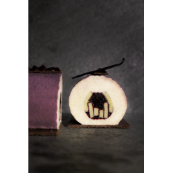 Bûche Galaxie [myrtille- cassis - vanille de Madagascar]