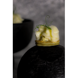 Le blini de chou-fleur - haddock (6 pièces cocktails)