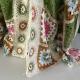 Gilet au crochet motifs florales