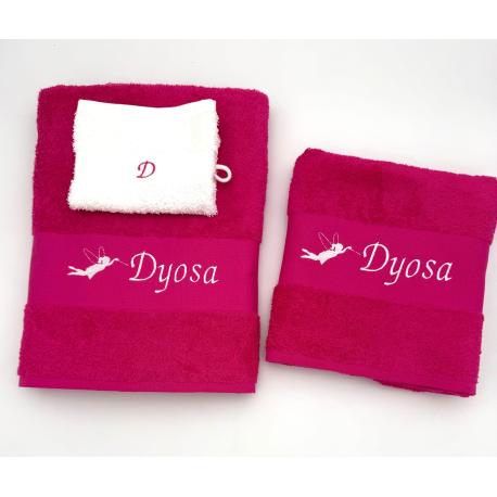 serviette personnalisée prénom et petit motif