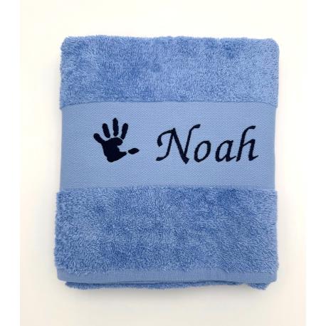 serviette personnalisée prénom et petit motif