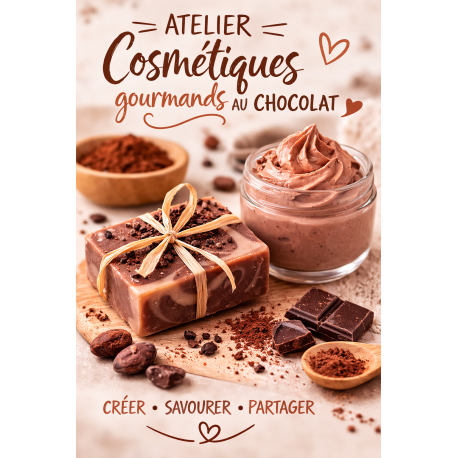 Atelier Cosmétiques gourmands au chocolat - 01 avril 2026