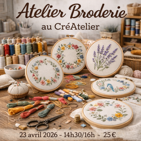 Atelier Broderie -  23 Avril 2026