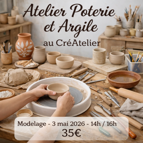Atelier Modelage Enfant - 16 avril 2026