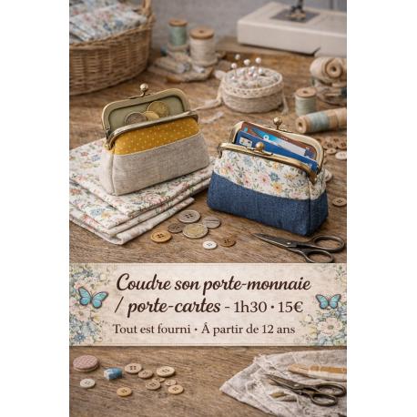 Coudre son porte monnaie / porte carte