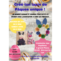 Atelier de Pâques " Crée ton Lapin"