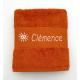 serviette personnalisée prénom et petit motif