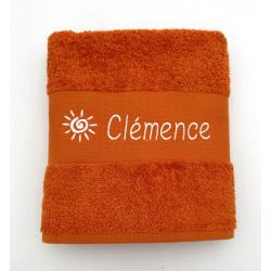 serviette personnalisée prénom et petit motif