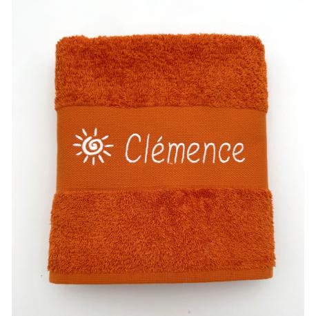 serviette personnalisée prénom et petit motif