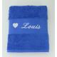 serviette personnalisée prénom et coeur