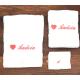 serviette personnalisée prénom et coeur