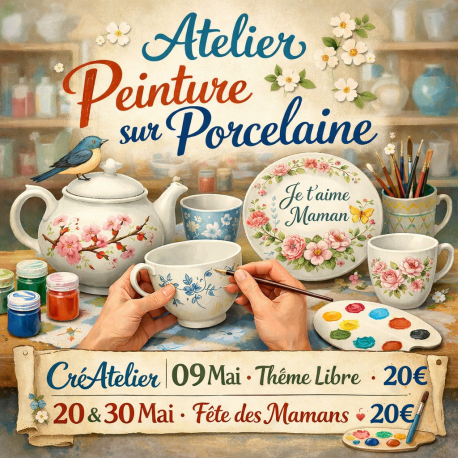 Atelier Peinture sur porcelaine