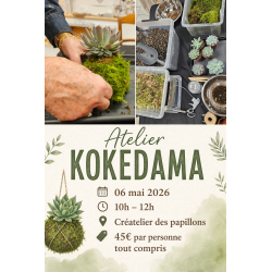 Atelier Kokedama - 06 mai 2026