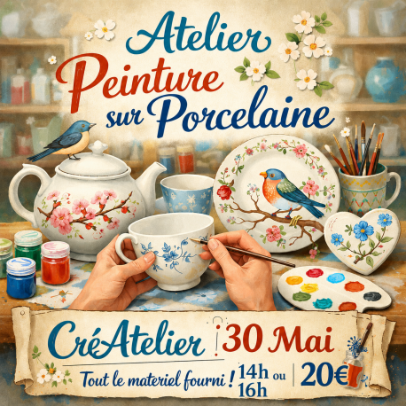 Atelier Peinture sur Porcelaine