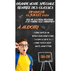 Grande vente spéciale Rentrée des classes