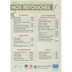 Notre service de retouches