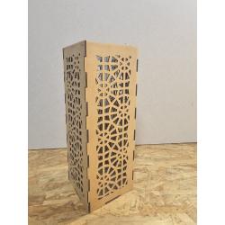 Lanterne en bois, création Laser
