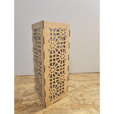 Lanterne en bois, création Laser