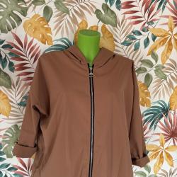 Veste imperméable à capuche femme