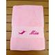 Drap de bain personnalisé prénom et fée