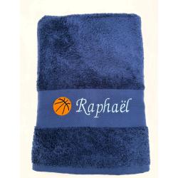 Drap de bain personnalisé avec Ballon de Basket