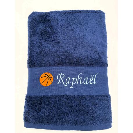Drap de bain personnalisé avec Ballon de Basket