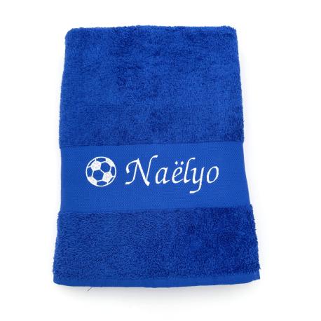 Drap de bain personnalisé avec Ballon de Foot