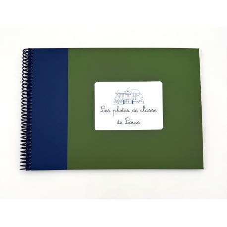 Album Photos de classe personnalissé Vert et Bleu